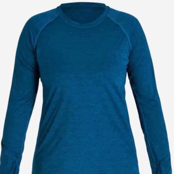 NRS  Silkweight Blue Long Sleeve Shirt XL Women's Baselayer UPF - Picture 4 of 5